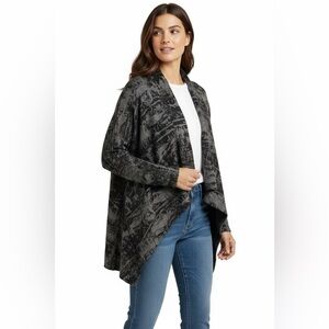 Ronen  Chen Black w Gray Soft Sweater Size 6